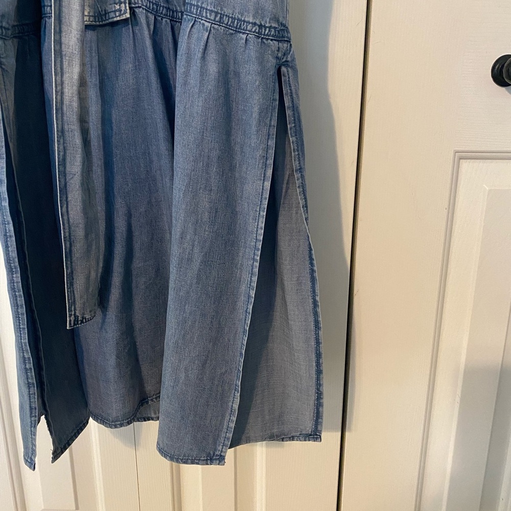 Blue Denim Sleeveless Dress - Picture 2 of 5